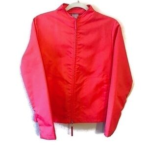 Nike Coral Pink Neon Windbreaker Packable Running Jacket Women’s size Small